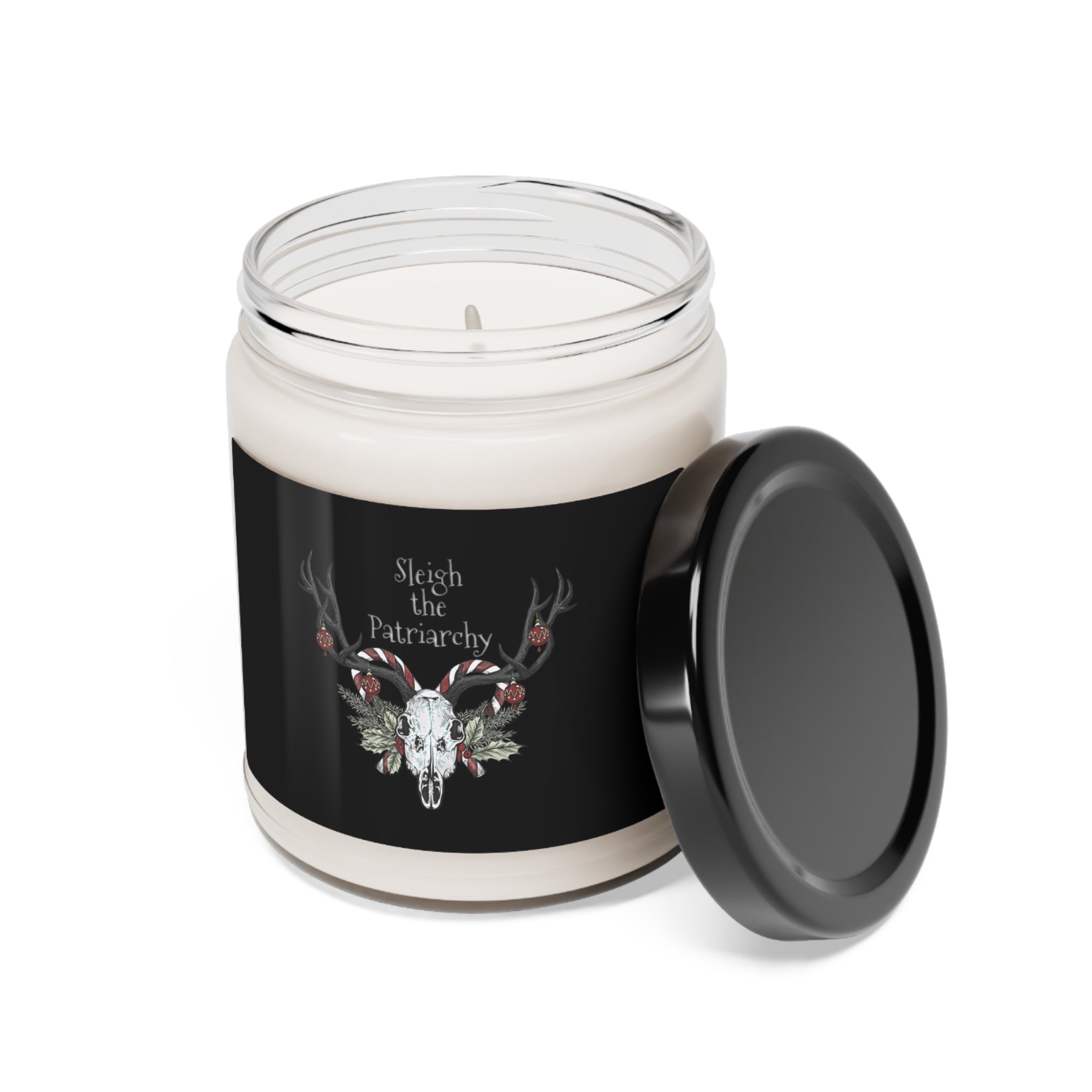Scented Soy Candle - Sleight the Patriarchy, Gothic Reindeer